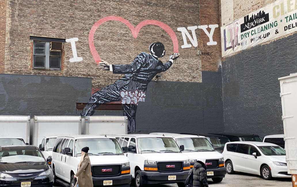 I love New York Graffiti an einer Hauswand in Manhattan