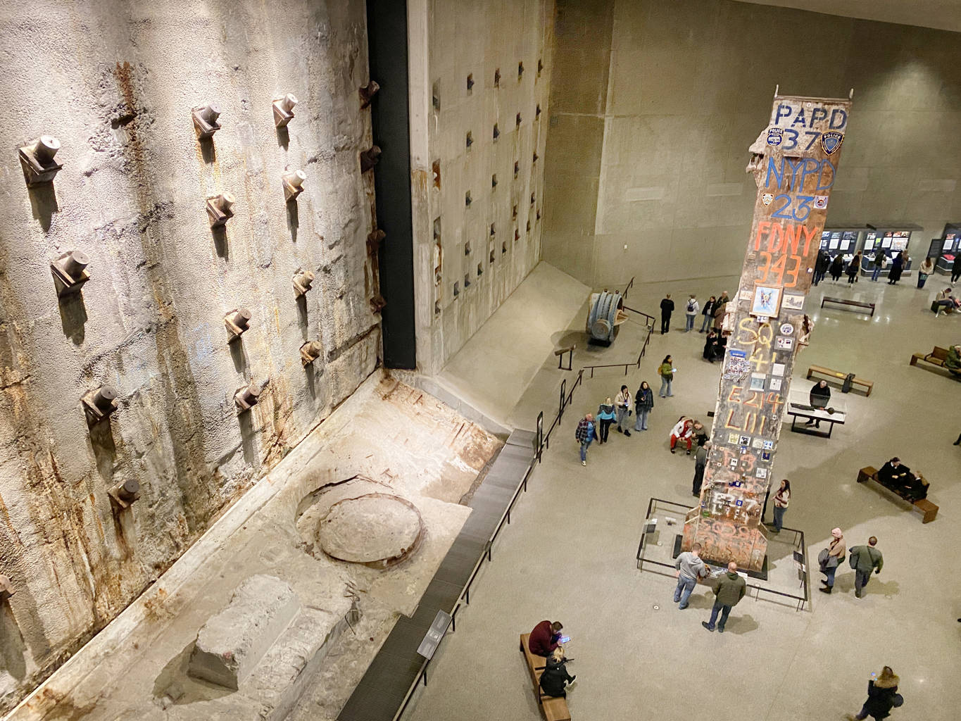 Ein Blick in die Halle des 9/11 National Memorial Museums